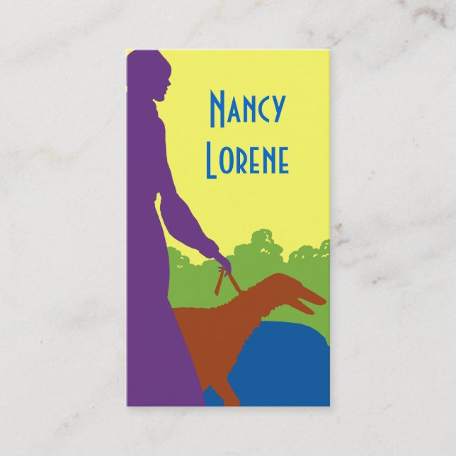 Selena in Bright Colors - Business Cards (Front)