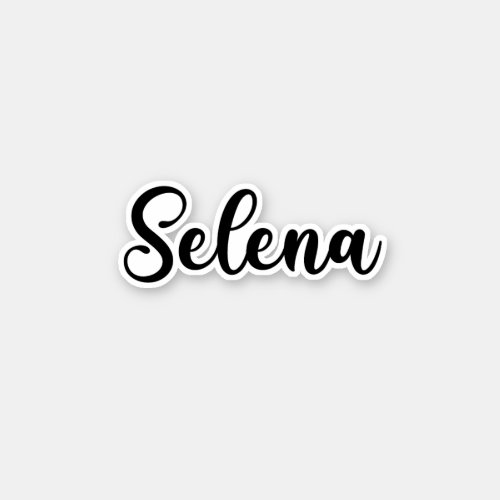 Selena Name _ Handwritten Calligraphy Sticker