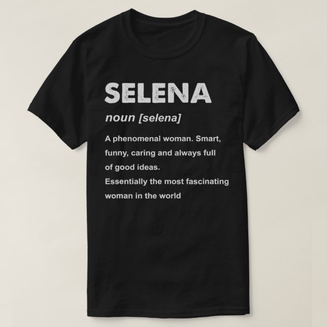 Selena Name  T-Shirt (Design Front)