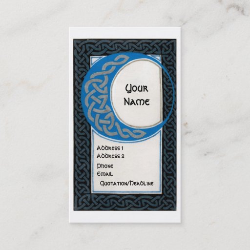 Customizable Selene business card