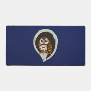 Selene the Owl Desk Mat