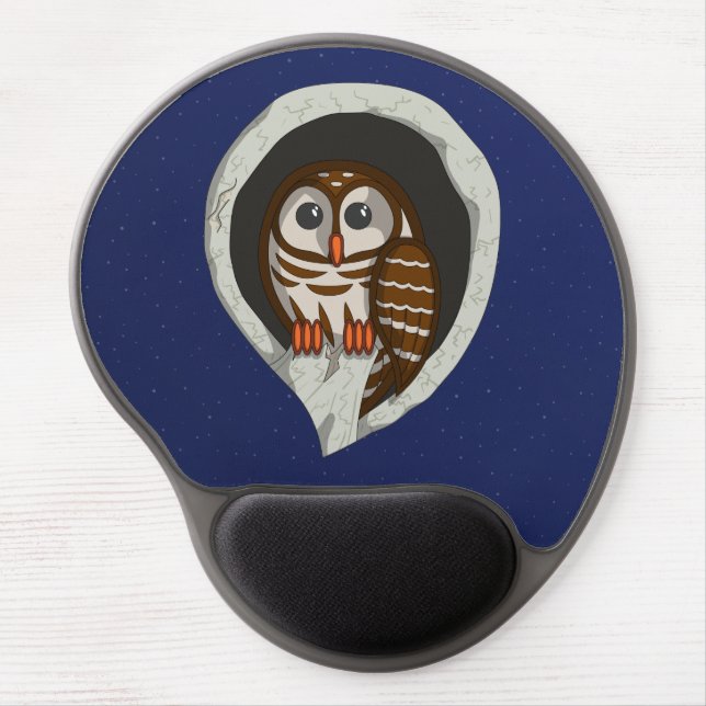 Selene the Owl Gel Mousepad (Front)