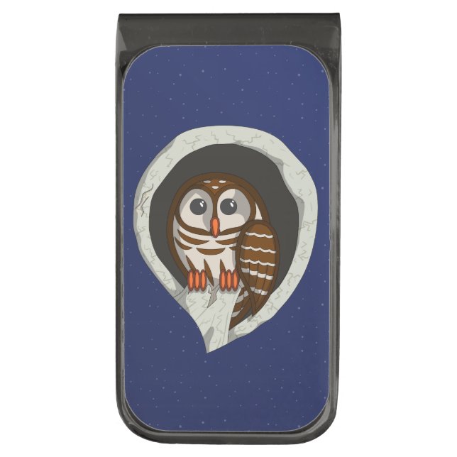 Selene the Owl Money Clip (Front Vertical)