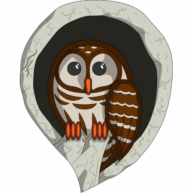 Selene the Owl Photo Sculpture (Front)