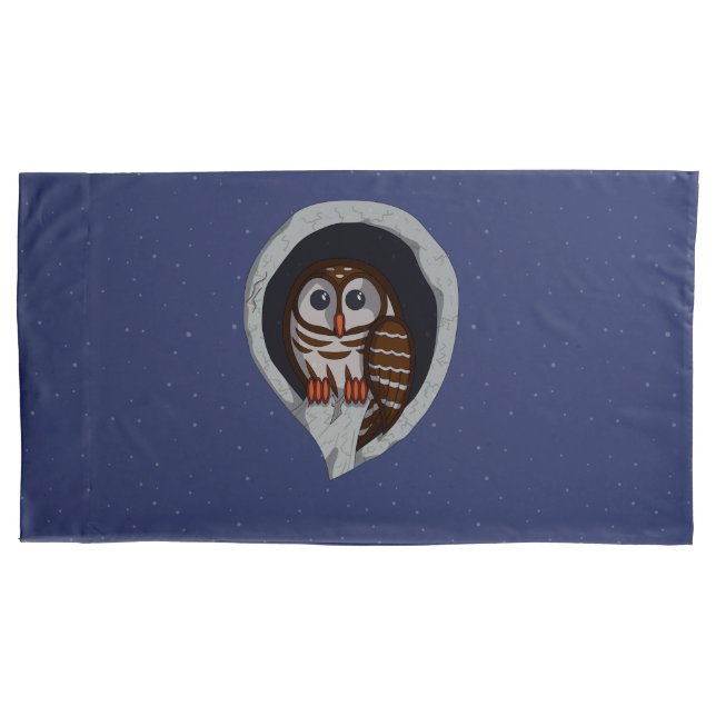Selene the Owl Pillow Case (Front)