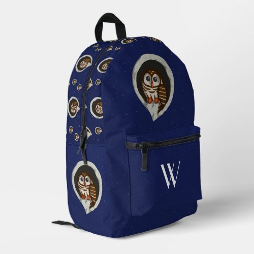 Selene the Owl Printed Backpack