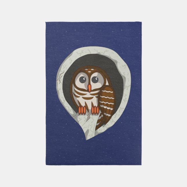 Selene the Owl Rug (Front (Vertical))