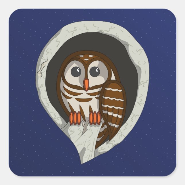 Selene the Owl Sticker (Front)