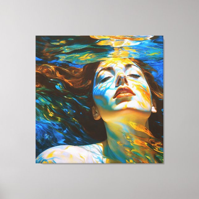 “Selene” - Women In Water Canvas Print (Front)