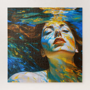 “Selene” - Women In Water Jigsaw Puzzle