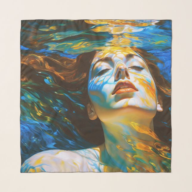 “Selene” - Women In Water Scarf (Front)