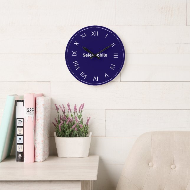 Selenophile Moon Lover Large Clock (Reading Room)
