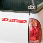 Self-absorbed Stamp Bumper Sticker (On Truck)