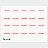 Self-absorbed Stamp Classic Round Sticker (Sheet)