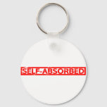 self-absorbed stamp keychain