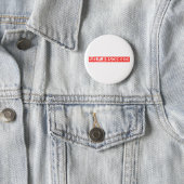 Self-absorbed Stamp Pinback Button (In Situ)