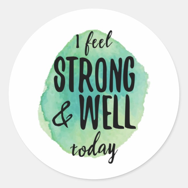 self acceptance inspirational words classic round sticker (Front)