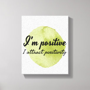 self acceptance motivational affirmations canvas print