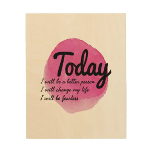 self acceptance motivational vibes wood wall art