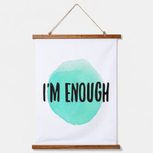 self acceptance motivational words  hanging tapestry