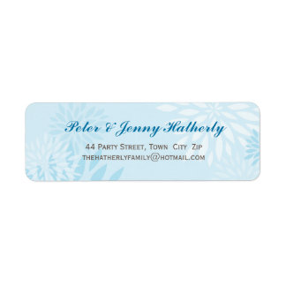 SELF-ADDRESSED LABELS :: modern dahlia 4 L