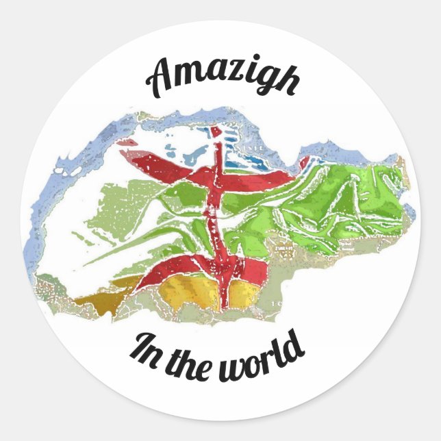 Self-adhesive badge classic round sticker (Front)