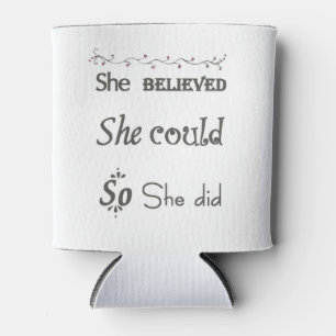 Self-Affirming Positive Insulated Can Cooler