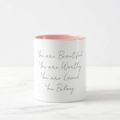 Self Care  Affirmation Mug for Morning Reflection