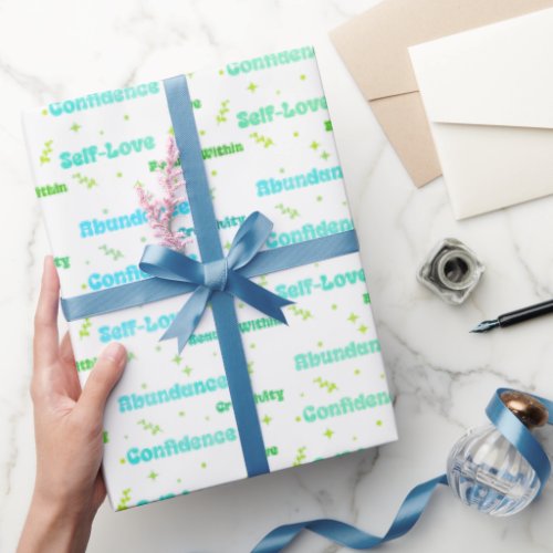 Self care and self love wrapping paper