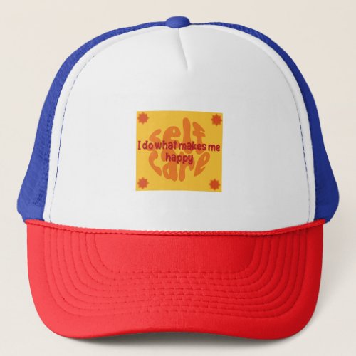 Self Care Artwork Trucker Hat
