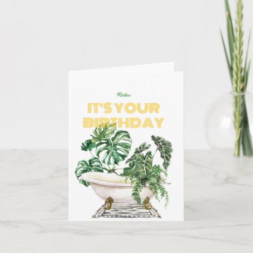 Self Care Birthday  Greeting Card