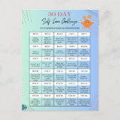 SELF-CARE CHALLENGE POSTCARDS -Personalize for Biz (Front)