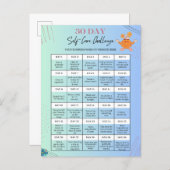 SELF-CARE CHALLENGE POSTCARDS -Personalize for Biz (Front/Back)