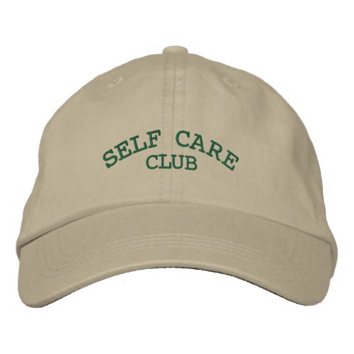 Self Care Club Embroidered Baseball Cap