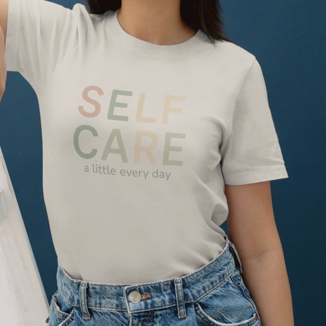 Self Care, Cozy Typography, Warm Aesthetic T-Shirt (Creator Uploaded)