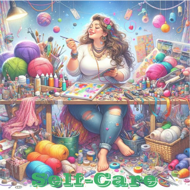 Self-Care decals are a great intention Tool. (Front)