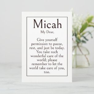 Self Care Gift Card for Friend, Relax and Restore 