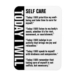 Self Care Goals Reminder Customize Magnet