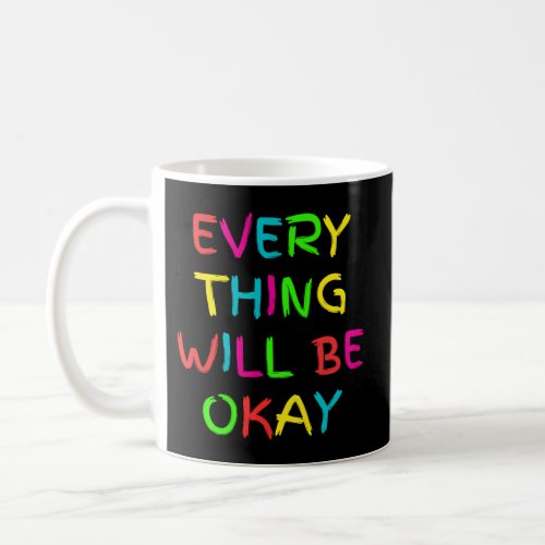 Self Care Positive Energy Rainbow Forns Coffee Mug