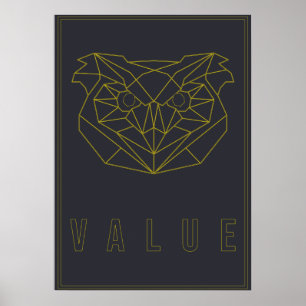 Self-care poster yellow origami owl value