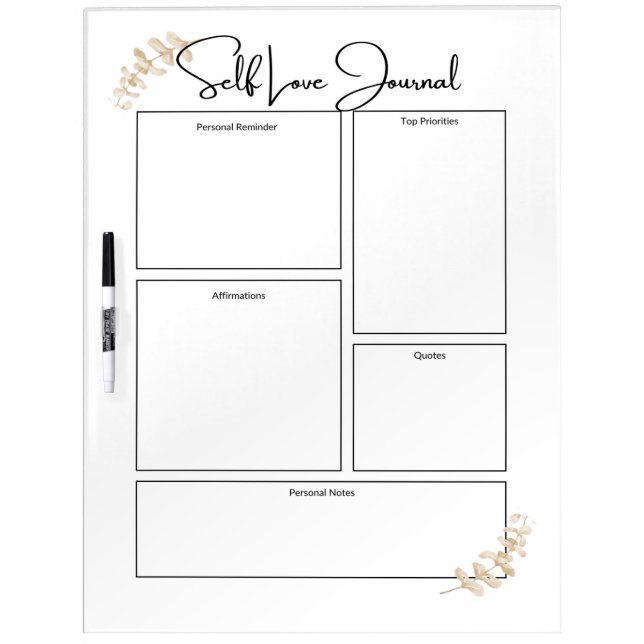 Self Care Practices Vision Board (Front)