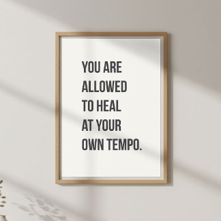 Self Care Quote. Mindful Living Poster