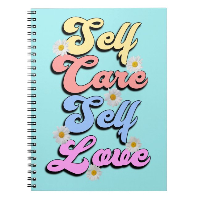Self Care Safe Love Motivational Notebook – Wellne (Front)
