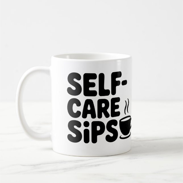 Self-Care Sips Coffee Mug (Left)