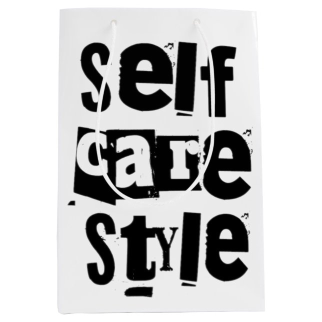 self care style medium gift bag (Front)
