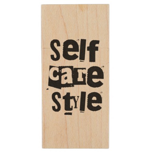 self care style wood flash drive