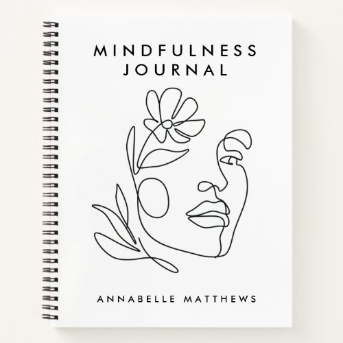 Self Care Therapy Mindfulness Notebook