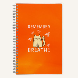 Self Care Tip - Remember to Breathe Notebook