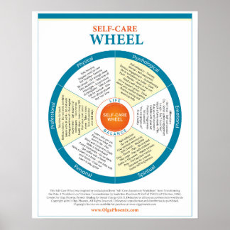 Self-Care Wheel Poster