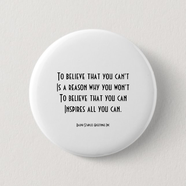 Self confidence button (Front)